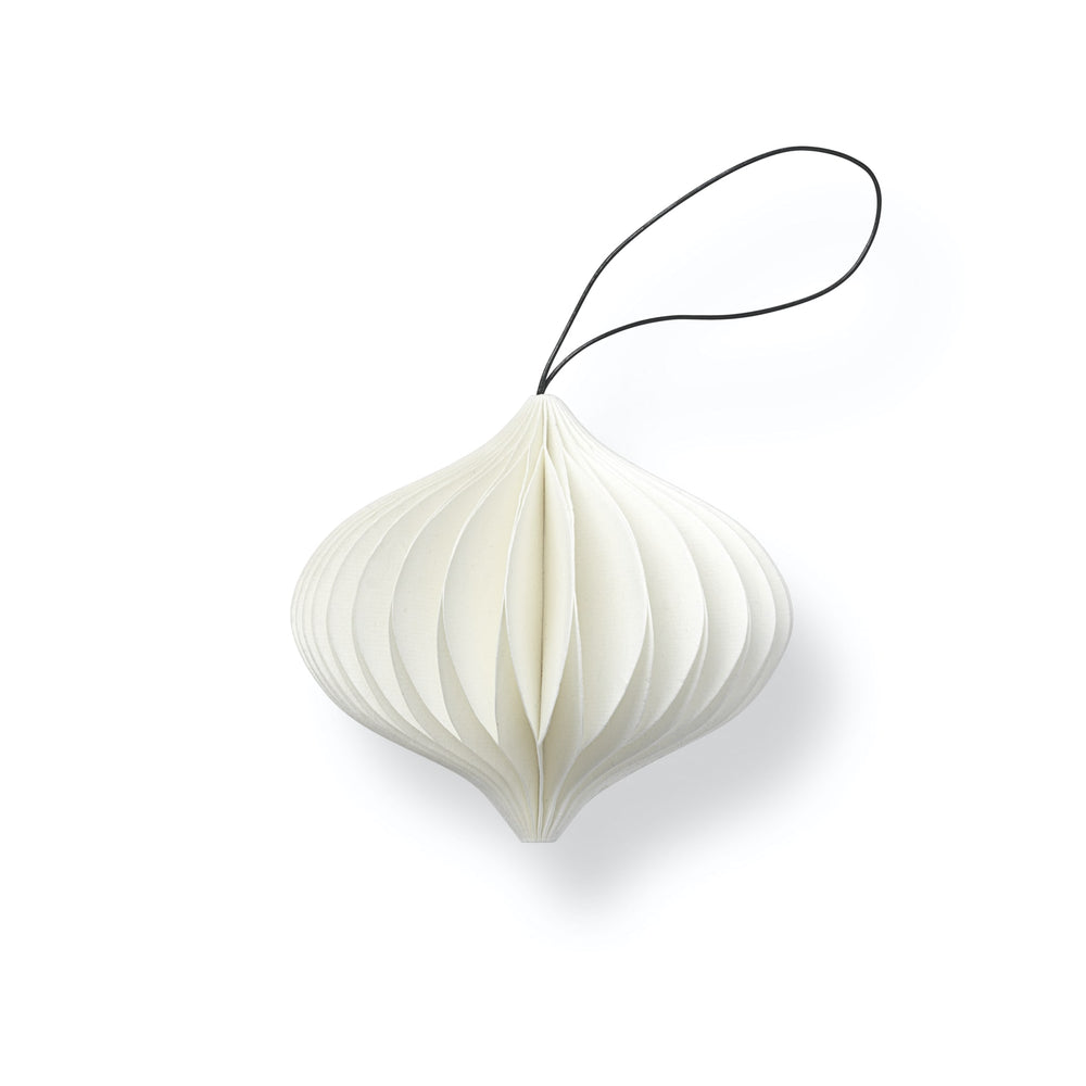 Nordstjerne Sustain Folded Ornament Onion, White