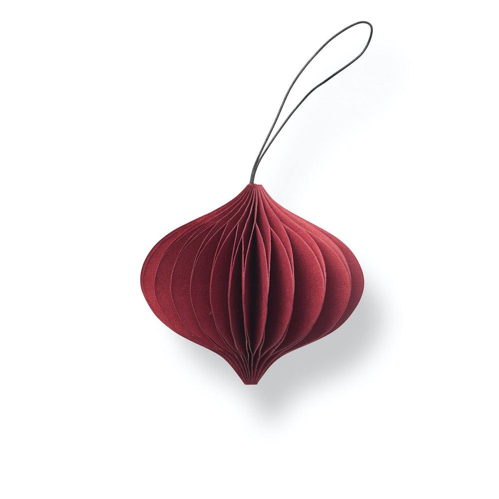 Nordstjerne Sustain Folded Ornament Onion, Red