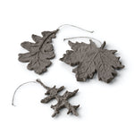 Nordstjerne Sustain set of leafs Christmas ornaments, Smoke