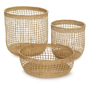 
                  
                    Rattan baskets, set of 3
                  
                