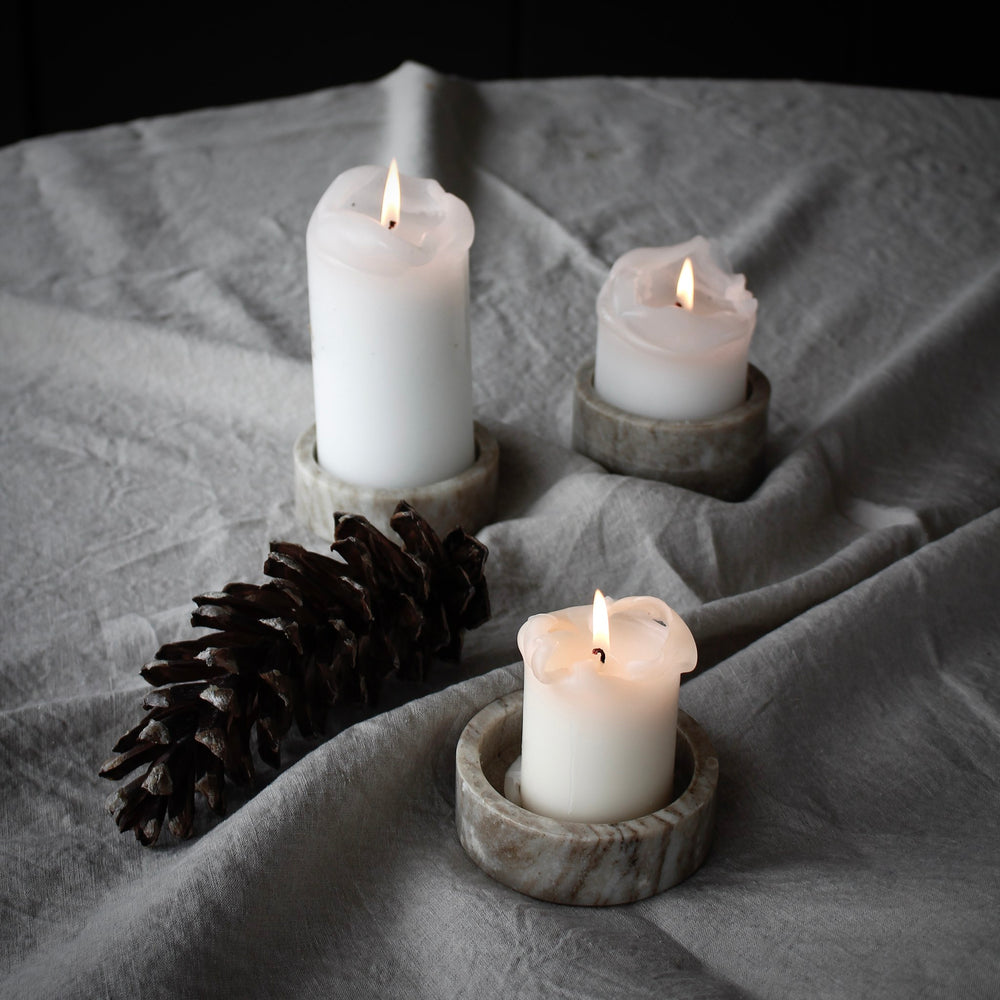 
                  
                    marblelous candleholder medium, brown
                  
                