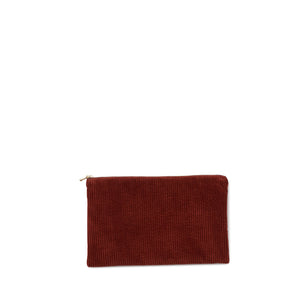 
                  
                    corduroy clutch, rust
                  
                