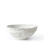 SUSTAIN sculptural papier mache bowl, white