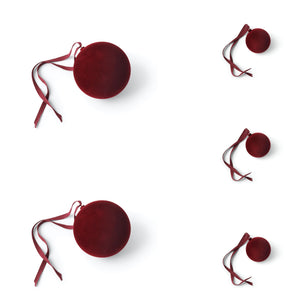 
                  
                    Velvety Tone baubles, set of 5
                  
                